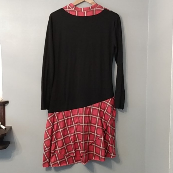 Respi Ronics Black, Plaid and Lace Goth Punk Dress - Picture 5 of 5